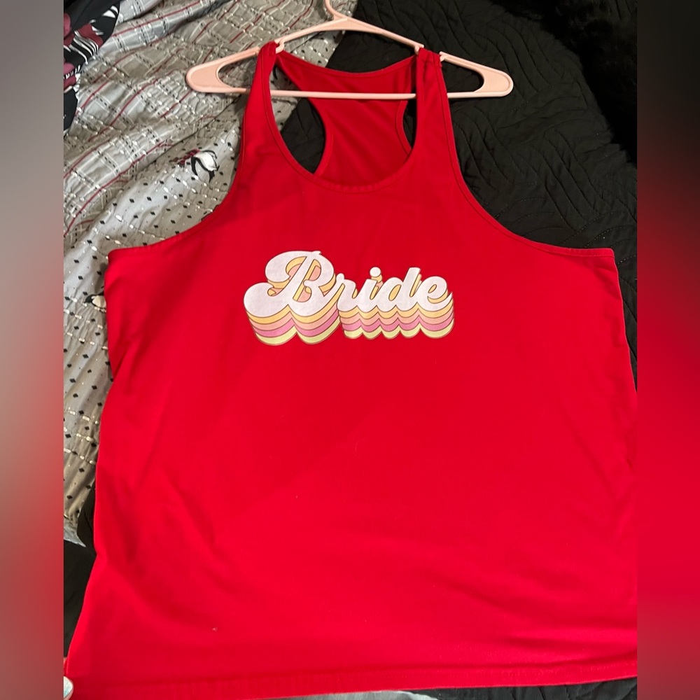 Racerback Bride tank top